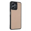 Mey İthalat®  Realme Note 50 4G Kılıf Aras Deri Kapak - Pudra