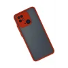 Mey İthalat®   Redmi 10C Kılıf Montreal Silikon Kapak - Kırmızı