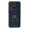 Mey İthalat®   Redmi 10C Kılıf Pars Lens Yüzüklü Silikon - Lacivert