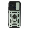 Mey İthalat®   Redmi 10C Kılıf Pars Lens Yüzüklü Silikon - Yeşil