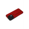Mey İthalat®   Redmi 12C Kılıf Mega Standlı Silikon - Kırmızı