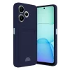 Mey İthalat®   Redmi 13 4G Kılıf Kelvin Kartvizitli Silikon - Lacivert