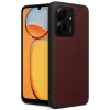 Mey İthalat®   Redmi 13C Kılıf Aras Deri Kapak - Bordo