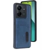 Mey İthalat®   Redmi 13C Kılıf Sara Kartvizitli Deri Kılıf - Lacivert