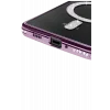 Mey İthalat®   Redmi 14C Joke Simli Magneticsafe Kılıf - Derin Mor