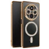 Mey İthalat®   Redmi 14C Joke Simli Magneticsafe Kılıf - Gold