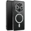 Mey İthalat®   Redmi 14C Joke Simli Magneticsafe Kılıf - Siyah