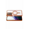 Mey İthalat®   Redmi 15 4G Joke Simli Magneticsafe Kılıf - Turuncu