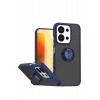 Mey İthalat®   Redmi 15C 4G Montreal Yüzüklü Silikon Kapak - Lacivert