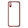 Mey İthalat®   Redmi 9A Kılıf Miami Şeffaf Silikon - Fuşya