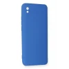 Mey İthalat®   Redmi 9A Kılıf Nano içi Kadife Silikon - Mavi