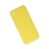 Mey İthalat®   Redmi 9A Kılıf Nano içi Kadife Silikon - Sarı