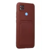 Mey İthalat®   Redmi 9C Kılıf Kelvin Kartvizitli Silikon - Bordo