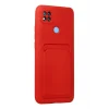 Mey İthalat®   Redmi 9C Kılıf Kelvin Kartvizitli Silikon - Kırmızı