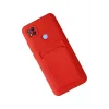 Mey İthalat®   Redmi 9C Kılıf Kelvin Kartvizitli Silikon - Kırmızı