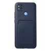 Mey İthalat®   Redmi 9C Kılıf Kelvin Kartvizitli Silikon - Lacivert