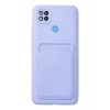 Mey İthalat®   Redmi 9C Kılıf Kelvin Kartvizitli Silikon - Lila