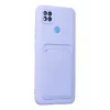 Mey İthalat®   Redmi 9C Kılıf Kelvin Kartvizitli Silikon - Lila