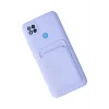 Mey İthalat®   Redmi 9C Kılıf Kelvin Kartvizitli Silikon - Lila