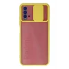 Mey İthalat®   Redmi 9T Kılıf Palm Buzlu Kamera Sürgülü Silikon - Sarı
