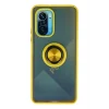 Mey İthalat®   Redmi K40 Kılıf Montreal Yüzüklü Silikon Kapak - Sarı