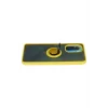 Mey İthalat®   Redmi K40 Kılıf Montreal Yüzüklü Silikon Kapak - Sarı