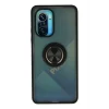 Mey İthalat®   Redmi K40 Kılıf Montreal Yüzüklü Silikon Kapak - Siyah