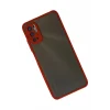 Mey İthalat®   Redmi Note 10 5G Kılıf Montreal Silikon Kapak - Kırmızı