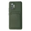 Mey İthalat®   Redmi Note 10 Pro Kılıf Kelvin Kartvizitli Silikon - Koyu Yeşil