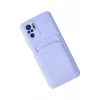 Mey İthalat®   Redmi Note 10S Kılıf Kelvin Kartvizitli Silikon - Lila