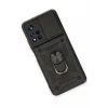 Mey İthalat®   Redmi Note 11T Kılıf Pars Lens Yüzüklü Silikon - Siyah