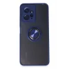 Mey İthalat®   Redmi Note 12 4G Kılıf Montreal Yüzüklü Silikon Kapak - Lacivert