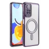 Mey İthalat®   Redmi Note 12 Pro 4G Joke Simli Magneticsafe Kılıf - Derin Mor