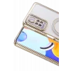 Mey İthalat®   Redmi Note 12 Pro 4G Joke Simli Magneticsafe Kılıf - Gold