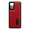 Mey İthalat®   Redmi Note 12 Pro 4G Kılıf Sara Kartvizitli Deri Kılıf - Kırmızı