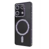 Mey İthalat®   Redmi Note 13 Pro 4G Joke Simli Magneticsafe Kılıf - Derin Mor