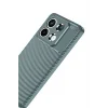 Mey İthalat®   Redmi Note 13 Pro 4G Kılıf Auto Focus Karbon Kapak - Gri