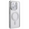 Mey İthalat®   Redmi Note 14 4G Joke Simli Magneticsafe Kılıf - Gümüş