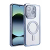 Mey İthalat®   Redmi Note 14 4G Joke Simli Magneticsafe Kılıf - Mavi
