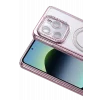 Mey İthalat®   Redmi Note 14 4G Joke Simli Magneticsafe Kılıf - Pembe