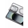 Mey İthalat®   Redmi Note 14 4G Joke Simli Magneticsafe Kılıf - Siyah