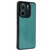 Mey İthalat®   Redmi Note 14 4G Kılıf Aras Deri Kapak - Açık Yeşil