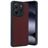 Mey İthalat®   Redmi Note 14 4G Kılıf Aras Deri Kapak - Bordo