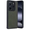 Mey İthalat®   Redmi Note 14 4G Kılıf Aras Deri Kapak - Koyu Yeşil