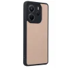 Mey İthalat®   Redmi Note 14 4G Kılıf Aras Deri Kapak - Pudra