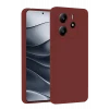 Mey İthalat®   Redmi Note 14 4G Kılıf First Silikon - Bordo