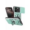 Mey İthalat®   Redmi Note 14 4G Pars Lens Yüzüklü Silikon - Yeşil