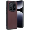 Mey İthalat®   Redmi Note 14 Pro 4G Kılıf Aras Deri Kapak - Bordo