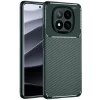 Mey İthalat®   Redmi Note 14 Pro 4G Kılıf Auto Focus Karbon Kapak - Koyu Yeşil
