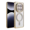 Mey İthalat®   Redmi Note 14 Pro 5G Joke Simli Magneticsafe Kılıf - Gold